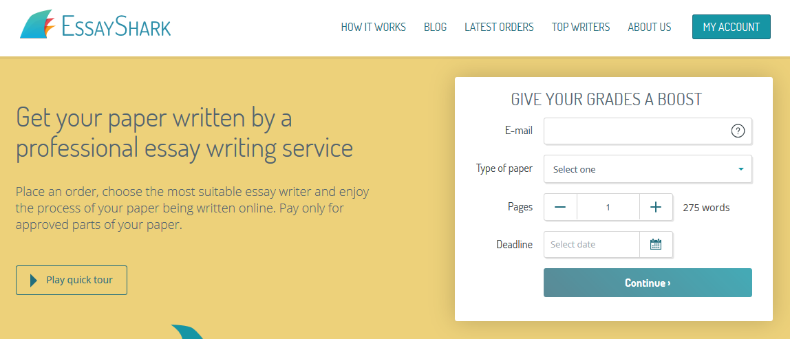 essayshark writing service